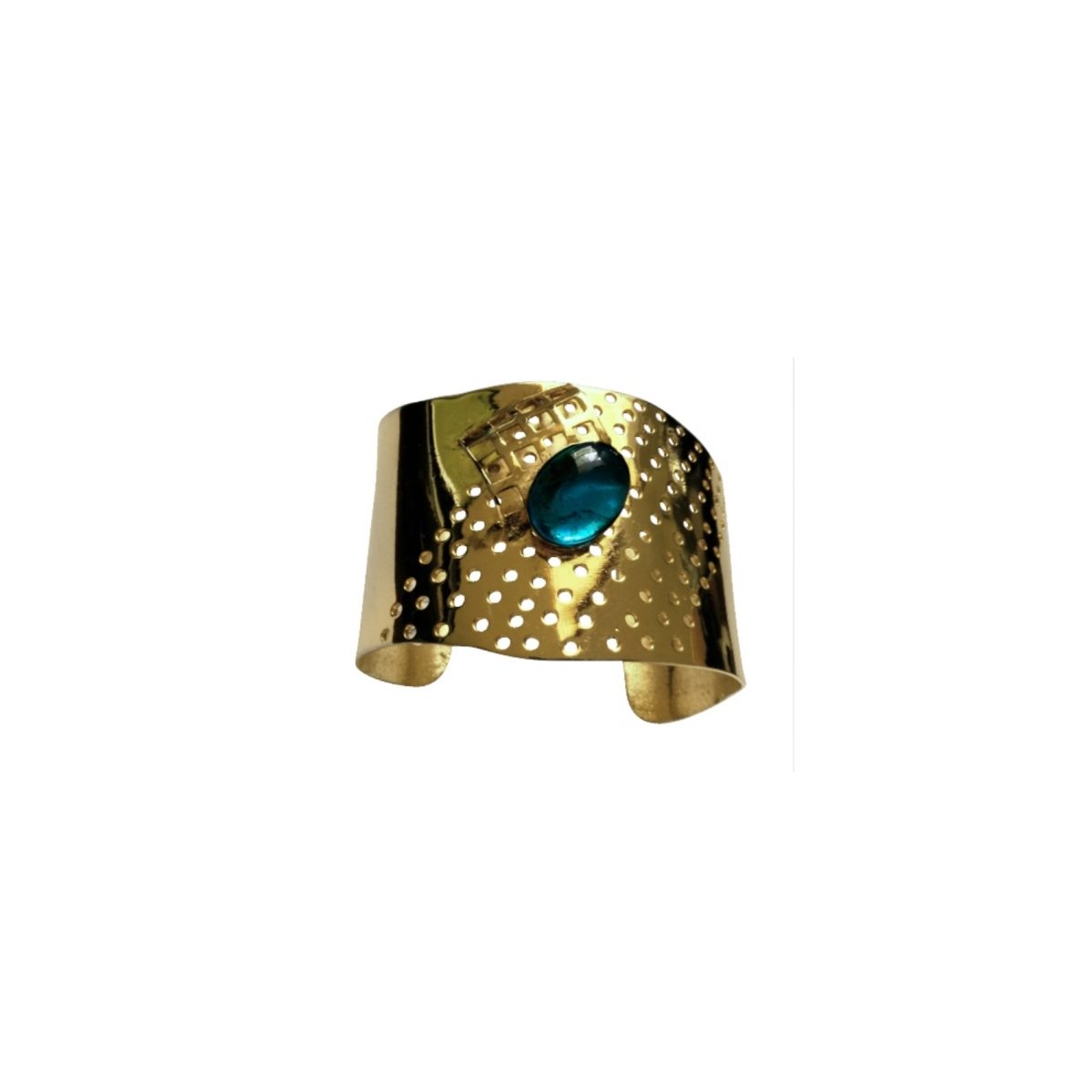 14K Yellow Gold & Saphire Cab – Image 1