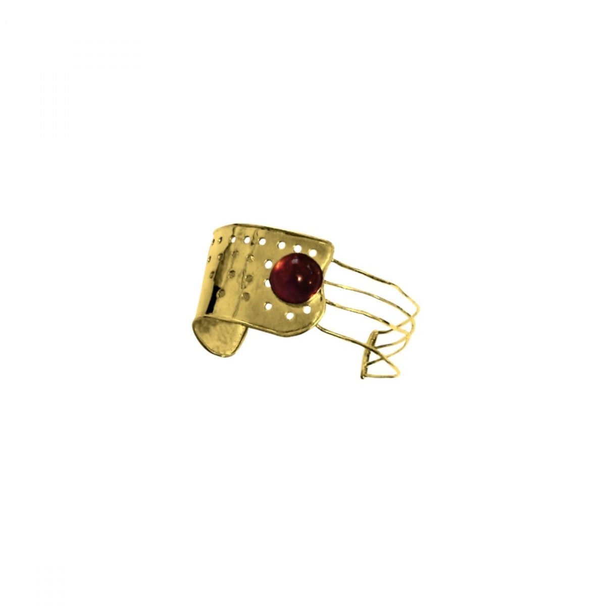 14K Yellow Gold & Ruby Cab - Image 1