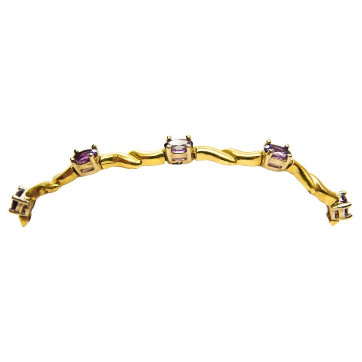 14K-18K Yellow Gold & Amathist - Image 1
