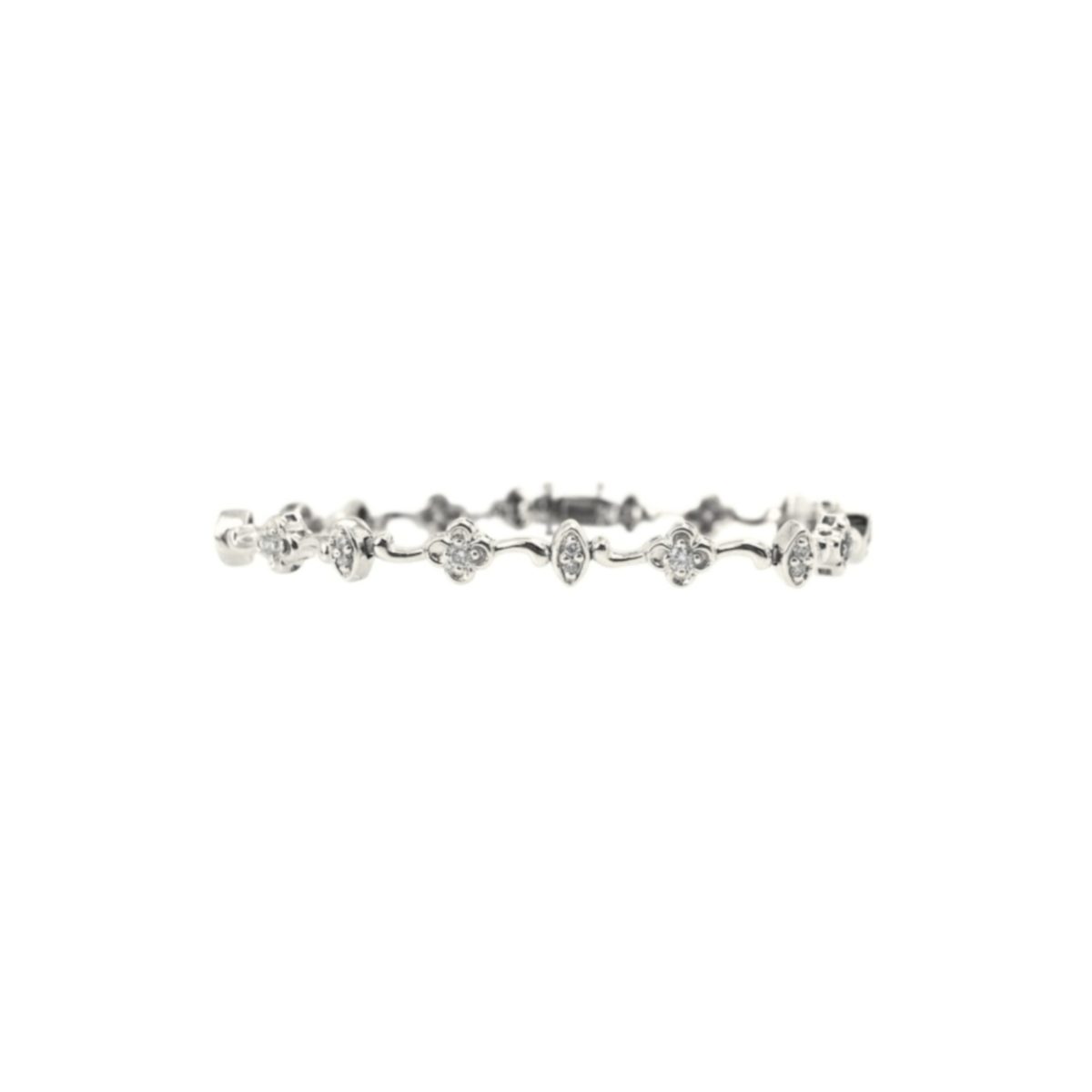 14K-18K White Gold & Diamond - Imagen 1