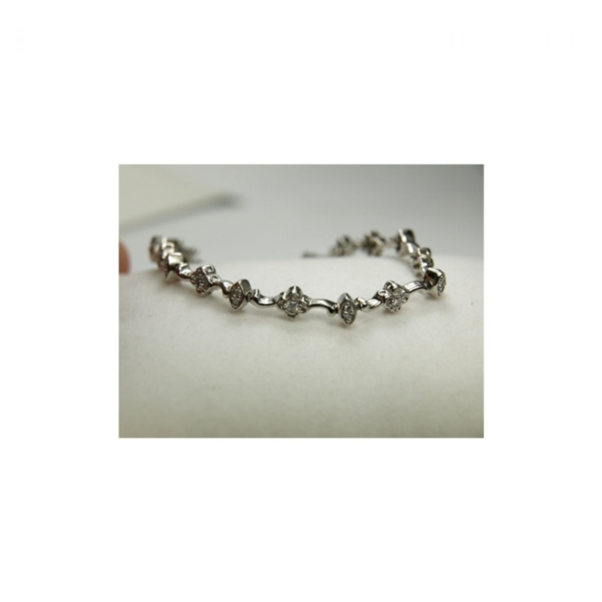 14K-18K White Gold & Diamond - Imagen 1