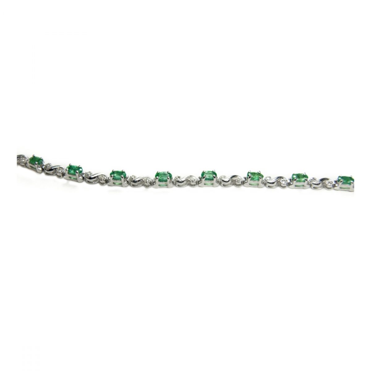 ⁦14K-18K White Gold & Emerald⁩ - الصورة ⁦1⁩