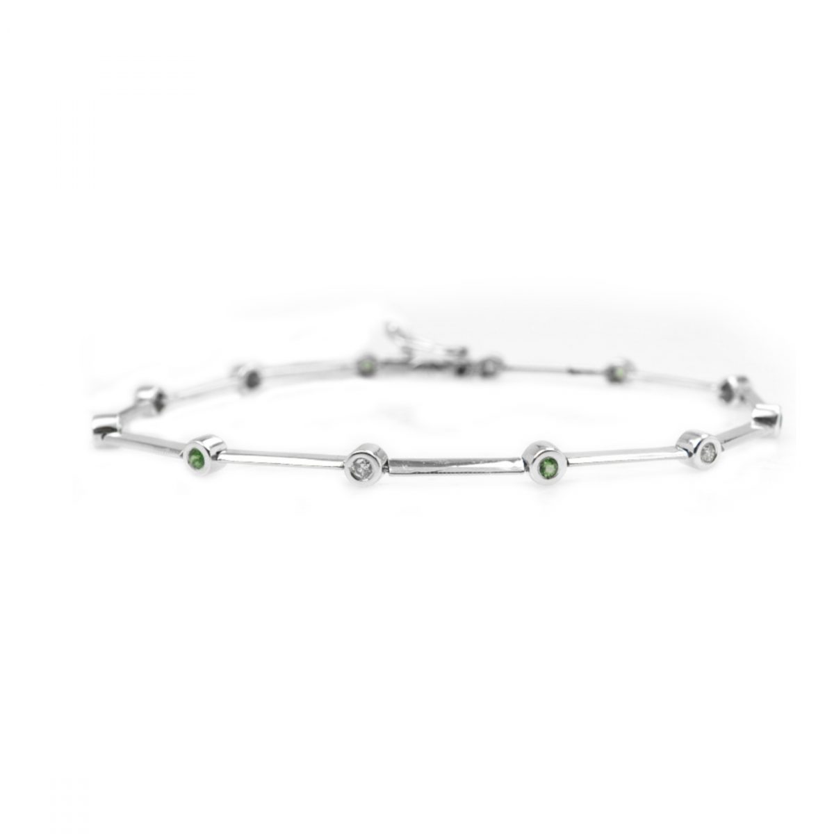 14K-18K White Gold & Diamond - Imagen 1