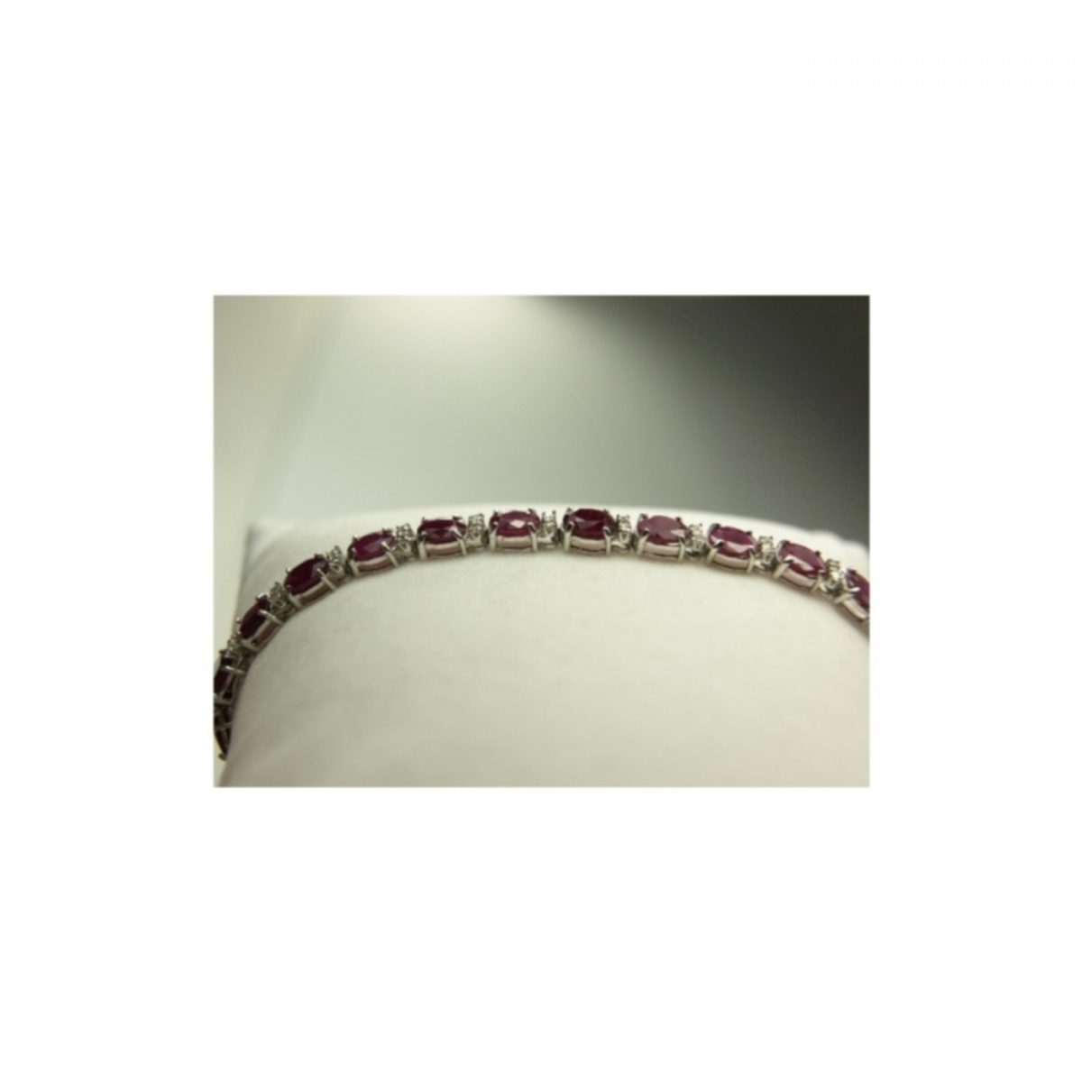 14K-18K White Gold & Diamond-Ruby - Image 1