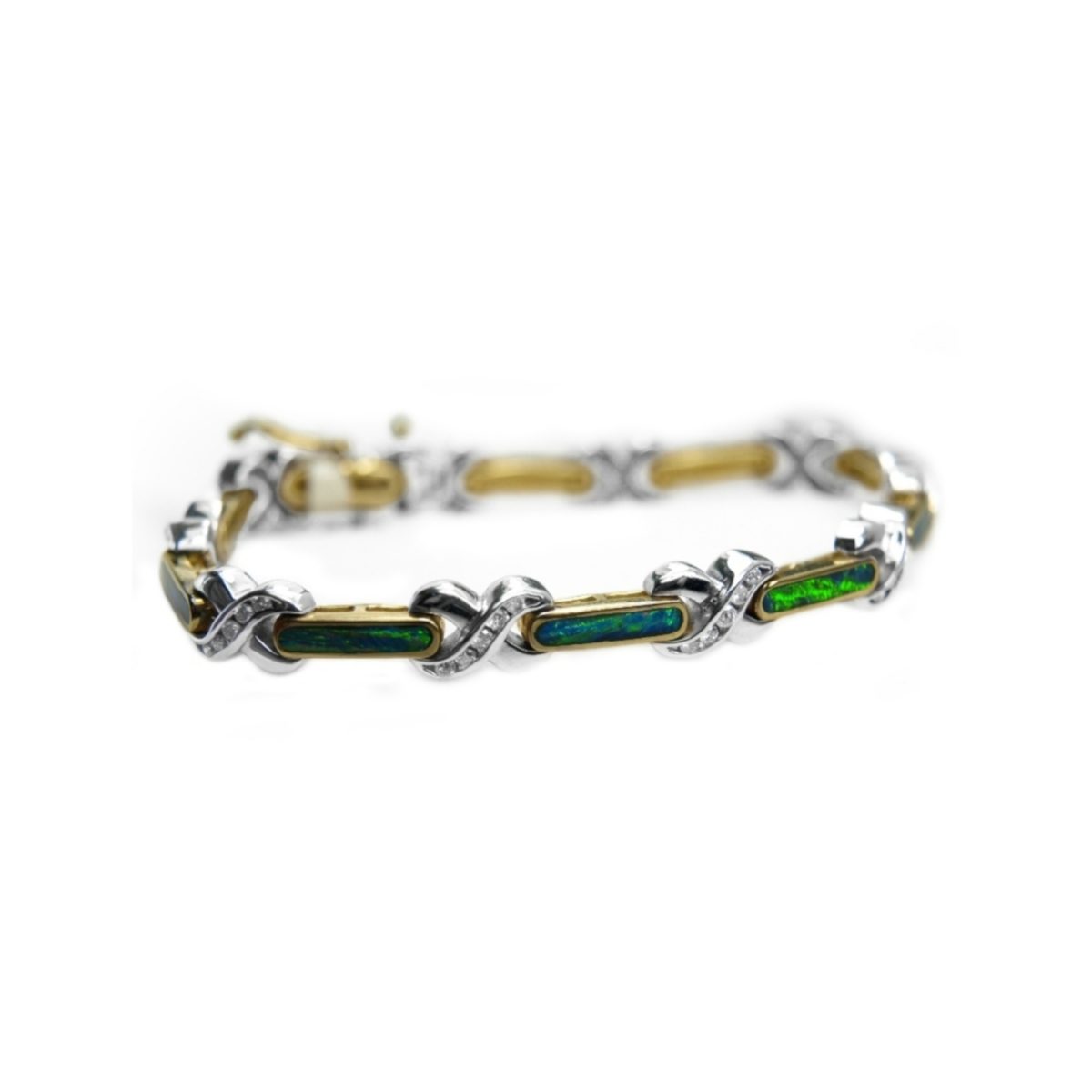 14K-18K Yellow Gold & Diamond- Opal – Image 1