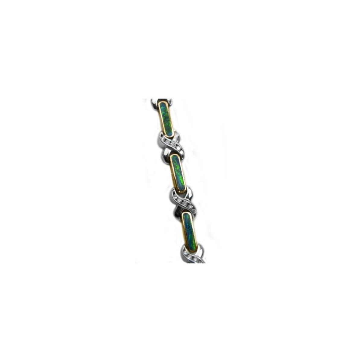 14K-18K Yellow Gold & Diamond- Opal - Image 1