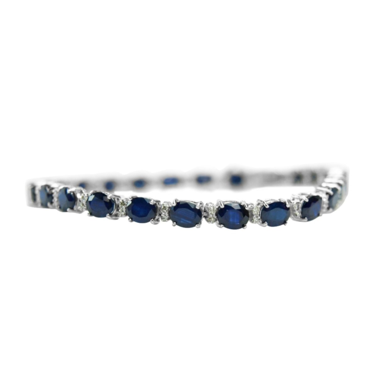 14K-18K White Gold & Diamond- Saphire - Image 1