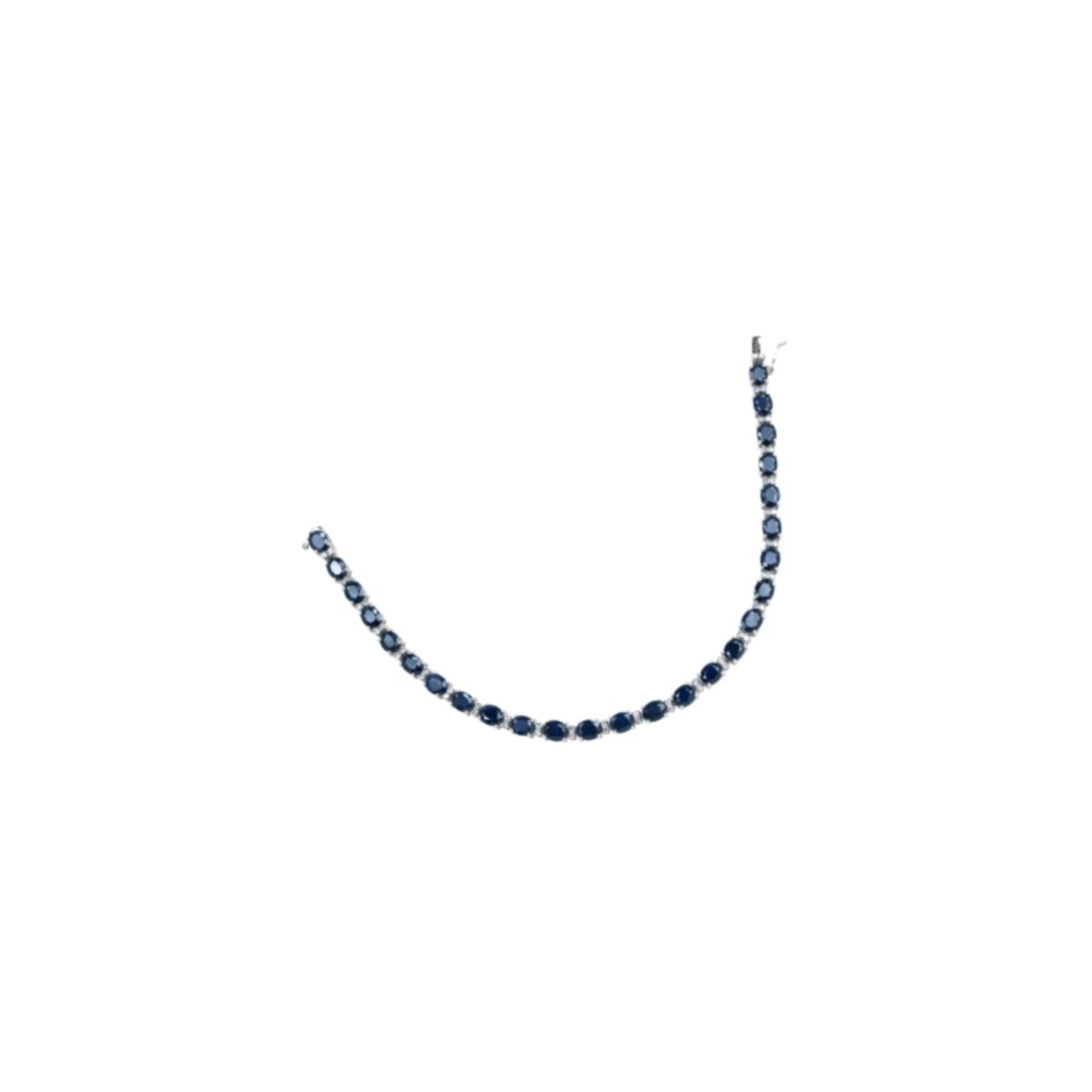 14K-18K White Gold & Diamond- Saphire - Imagen 1