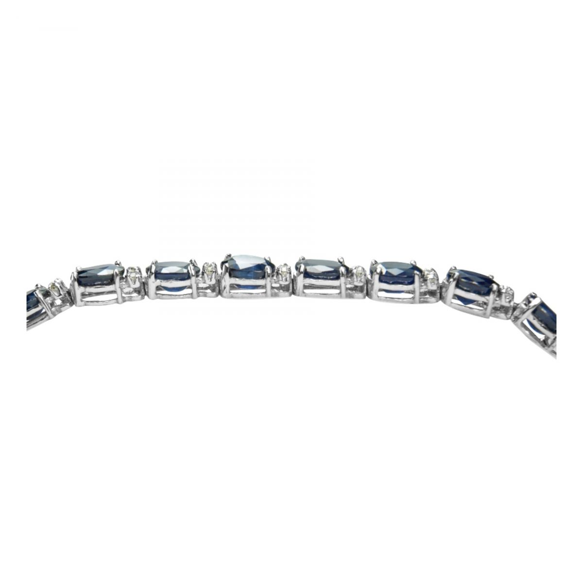 14K-18K White Gold & Diamond- Saphire - Imagen 1
