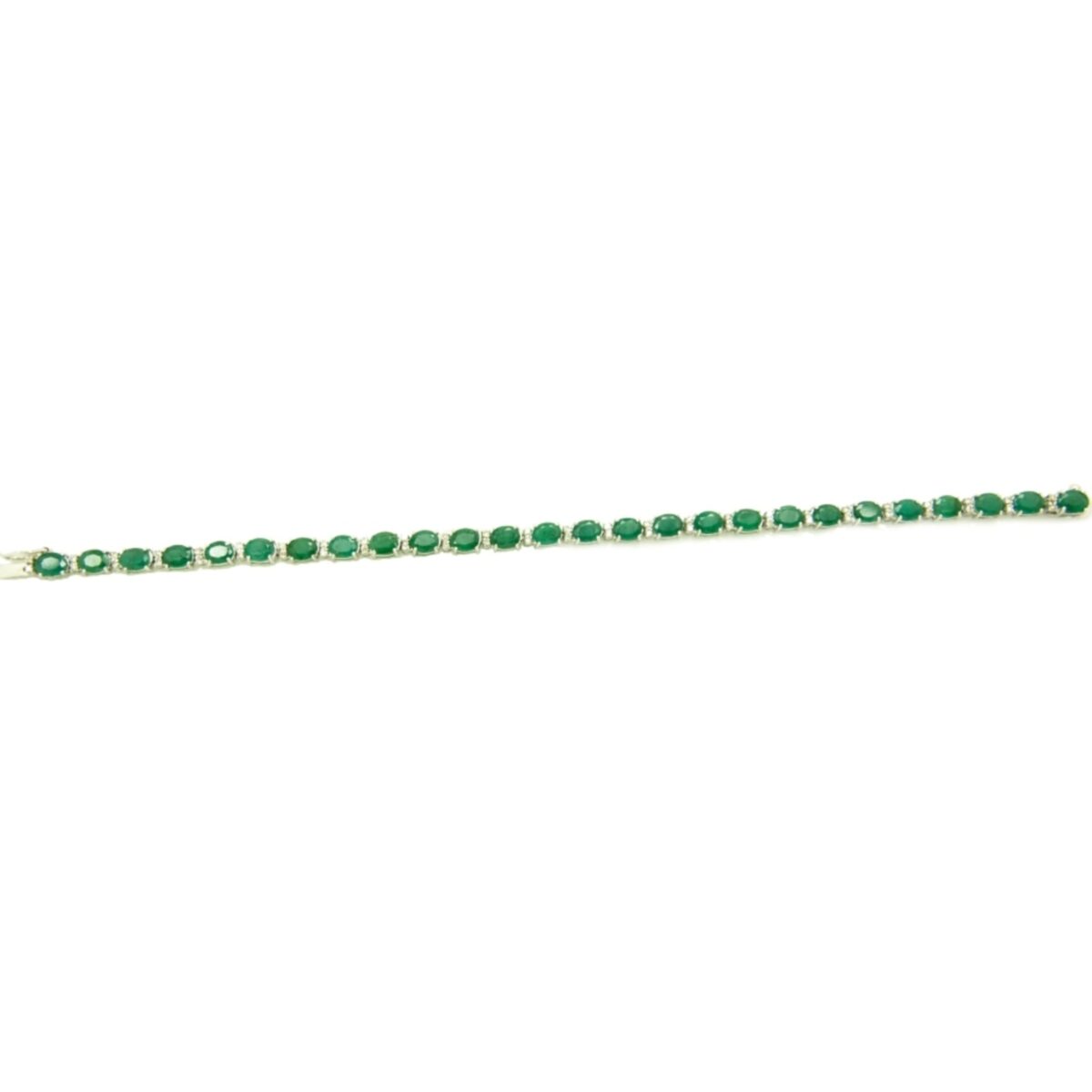 14K-18K White Gold & Diamond-Emerald – Bild 1
