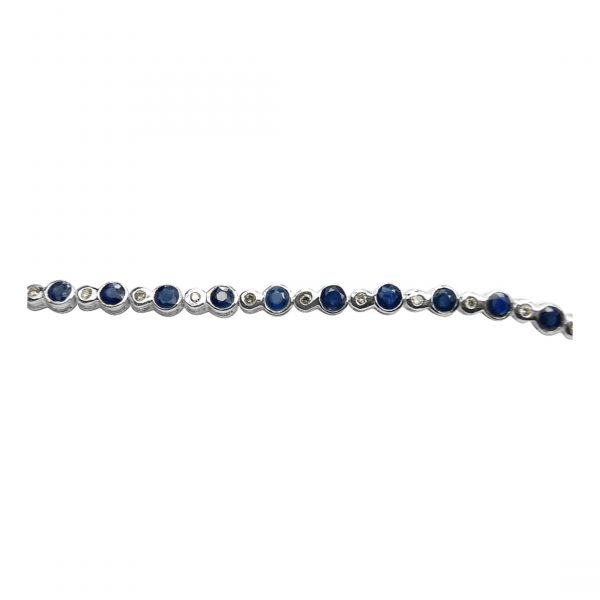 14K-18K White Gold & Diamond-Saphire