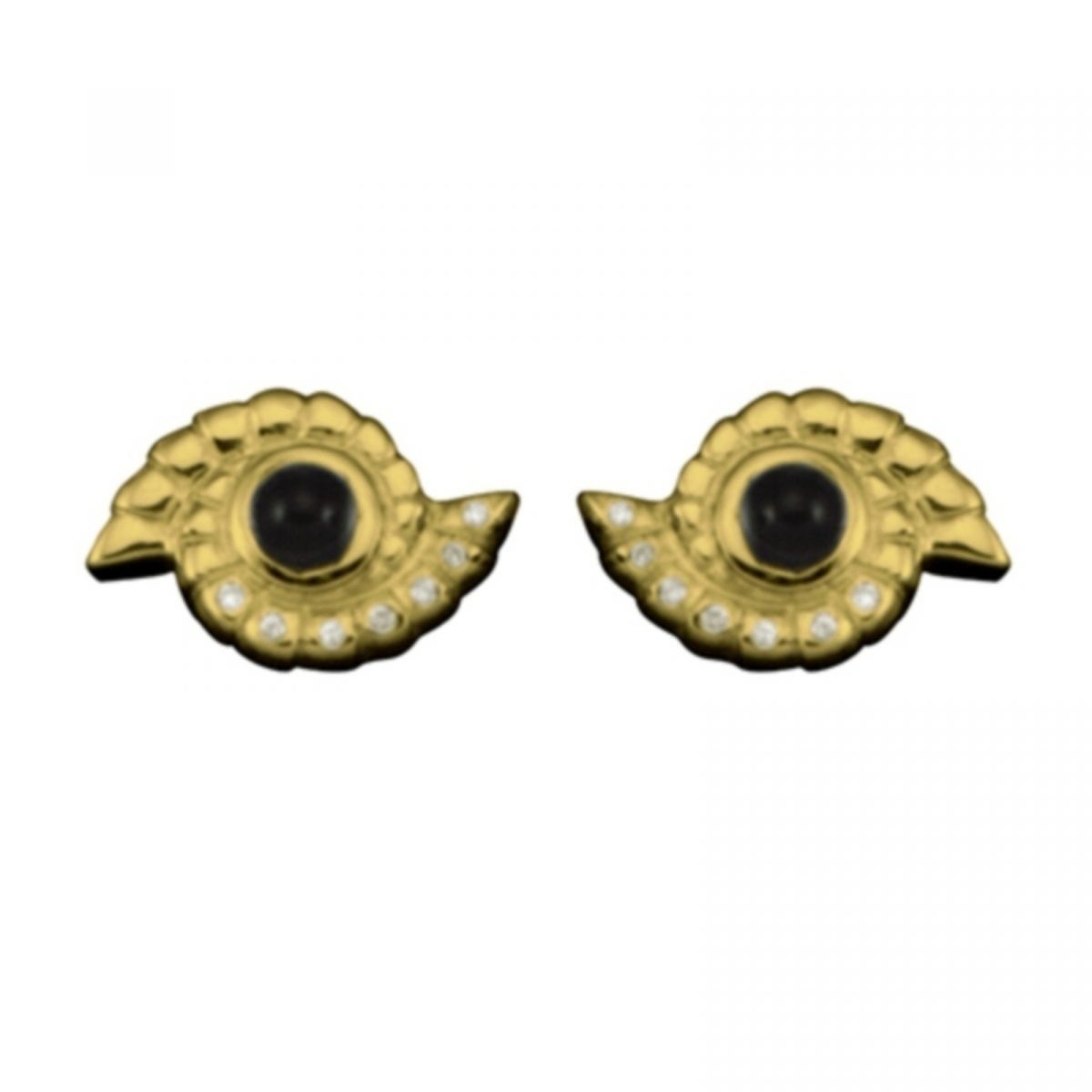 ⁦14K-18K Yellow Gold & Diamonds-Garnet⁩ - الصورة ⁦2⁩
