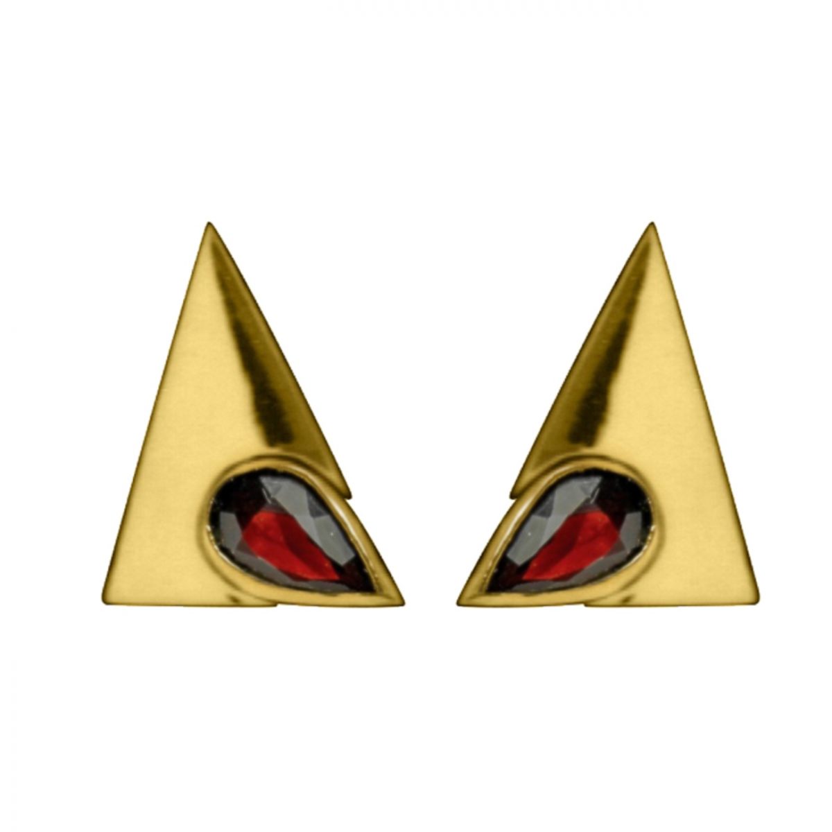 14K-18K Yellow Gold & Garnet - immagine 1
