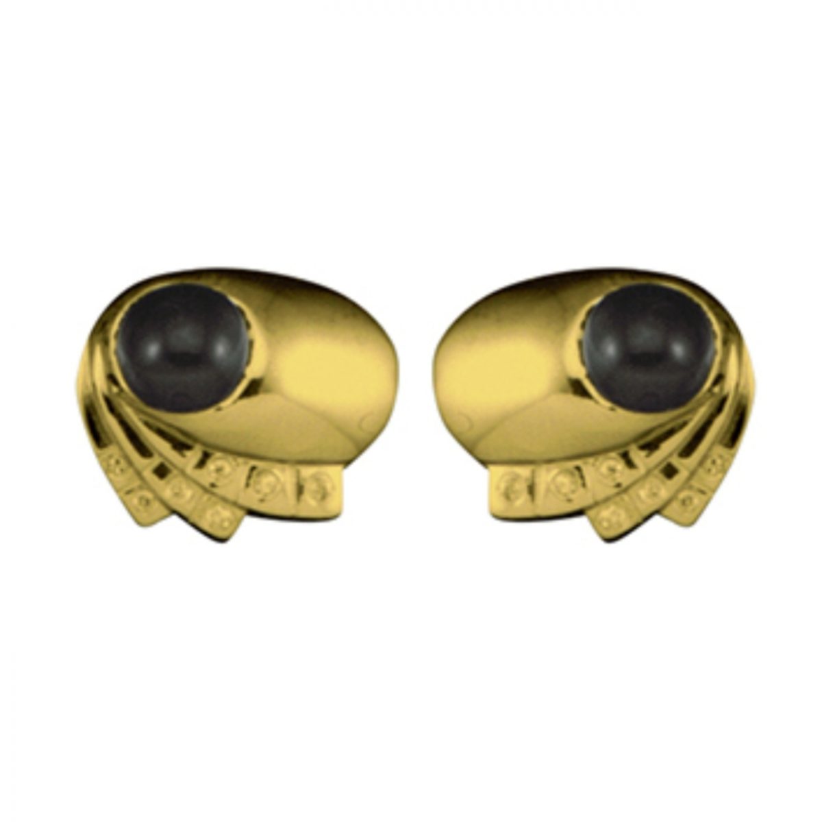 14K-18K Yellow Gold & Garnet - Görsel 1