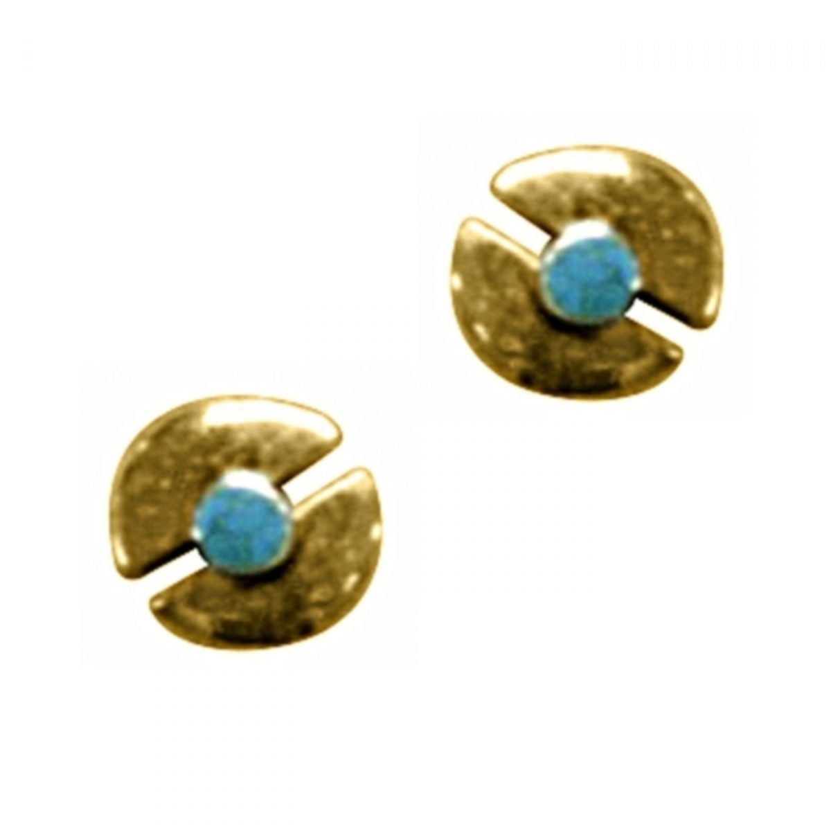 14K Yellow Gold Turquise - Image 1