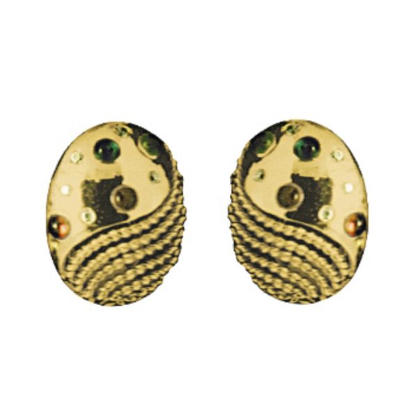 18K Yellow Gold with Gems