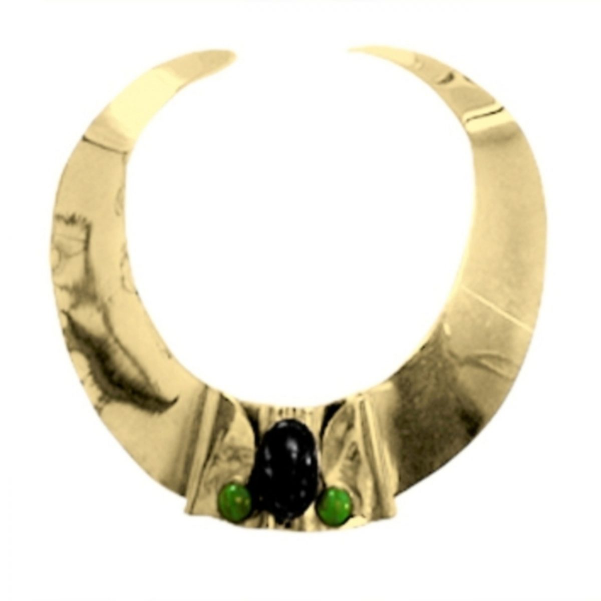 14K-18K-Yellow-Gold-Black-Onyx-Malachite - Image 1