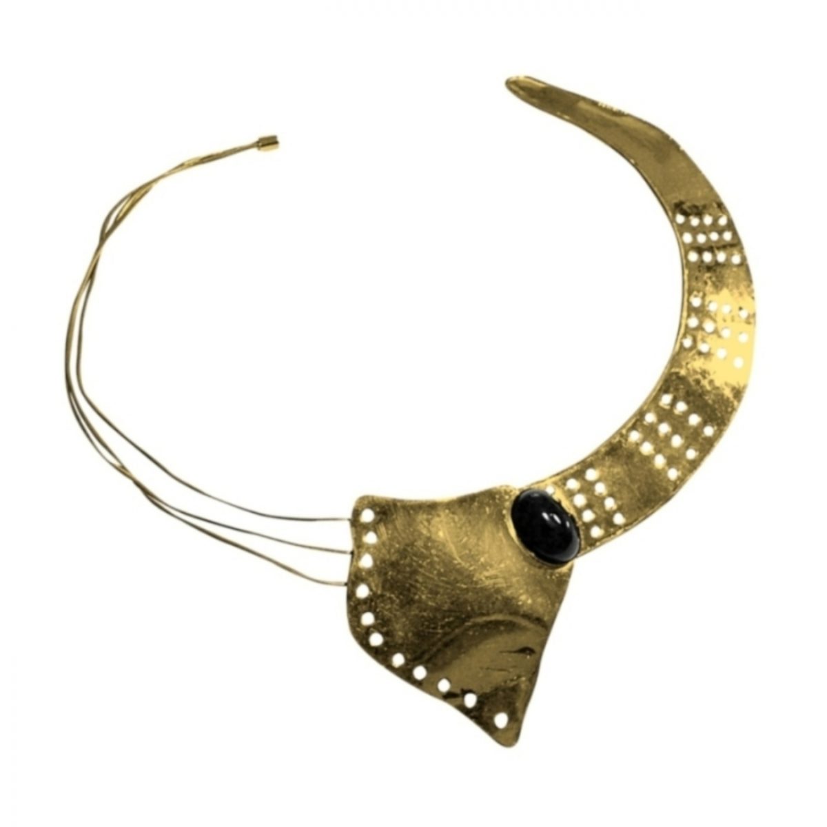 14K-18K Yellow Gold & Black Onyx - Image 1