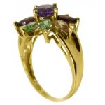 14K Yellow Gold Amathist & Citren - Image 4
