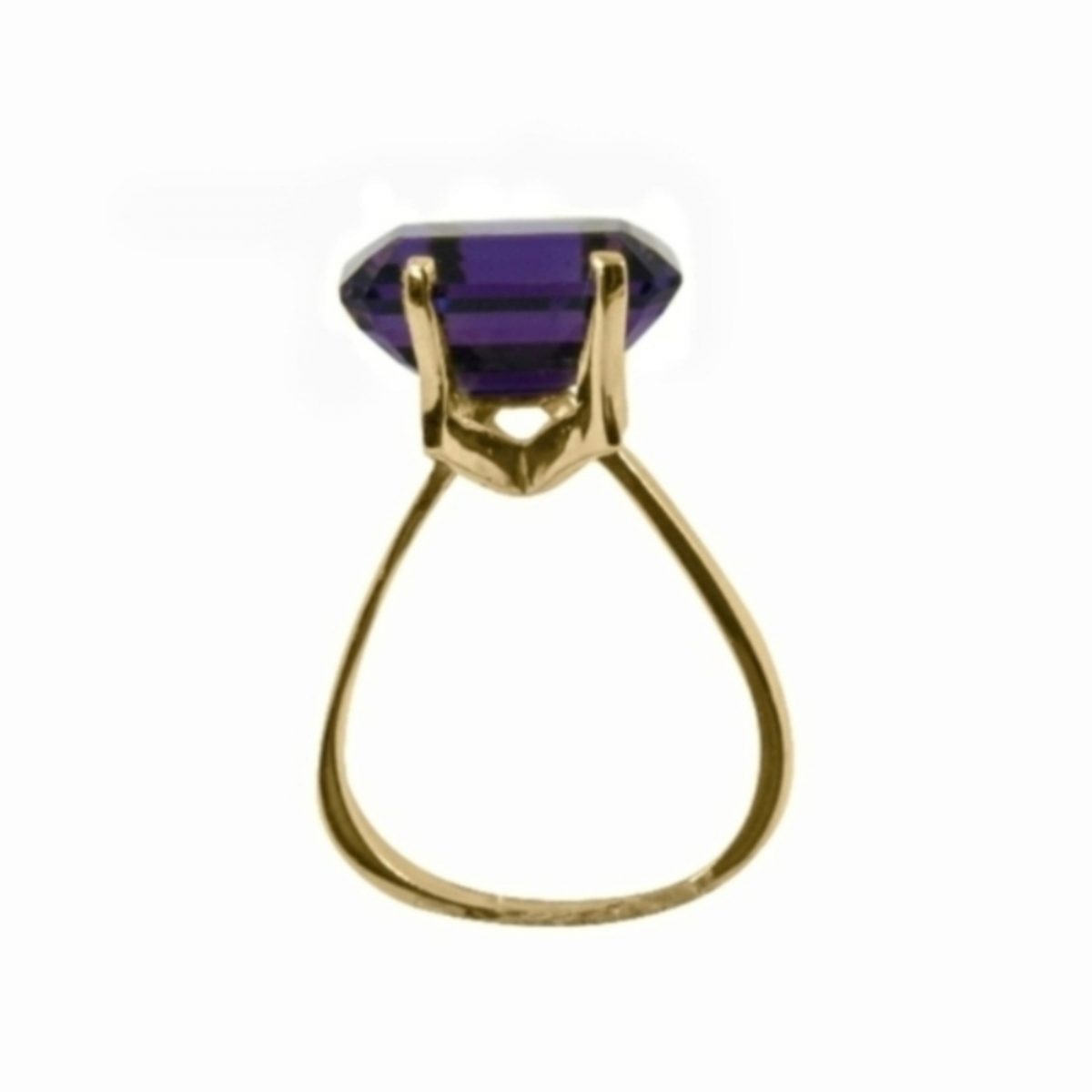 14K Yellow Gold Amathist - Image 2