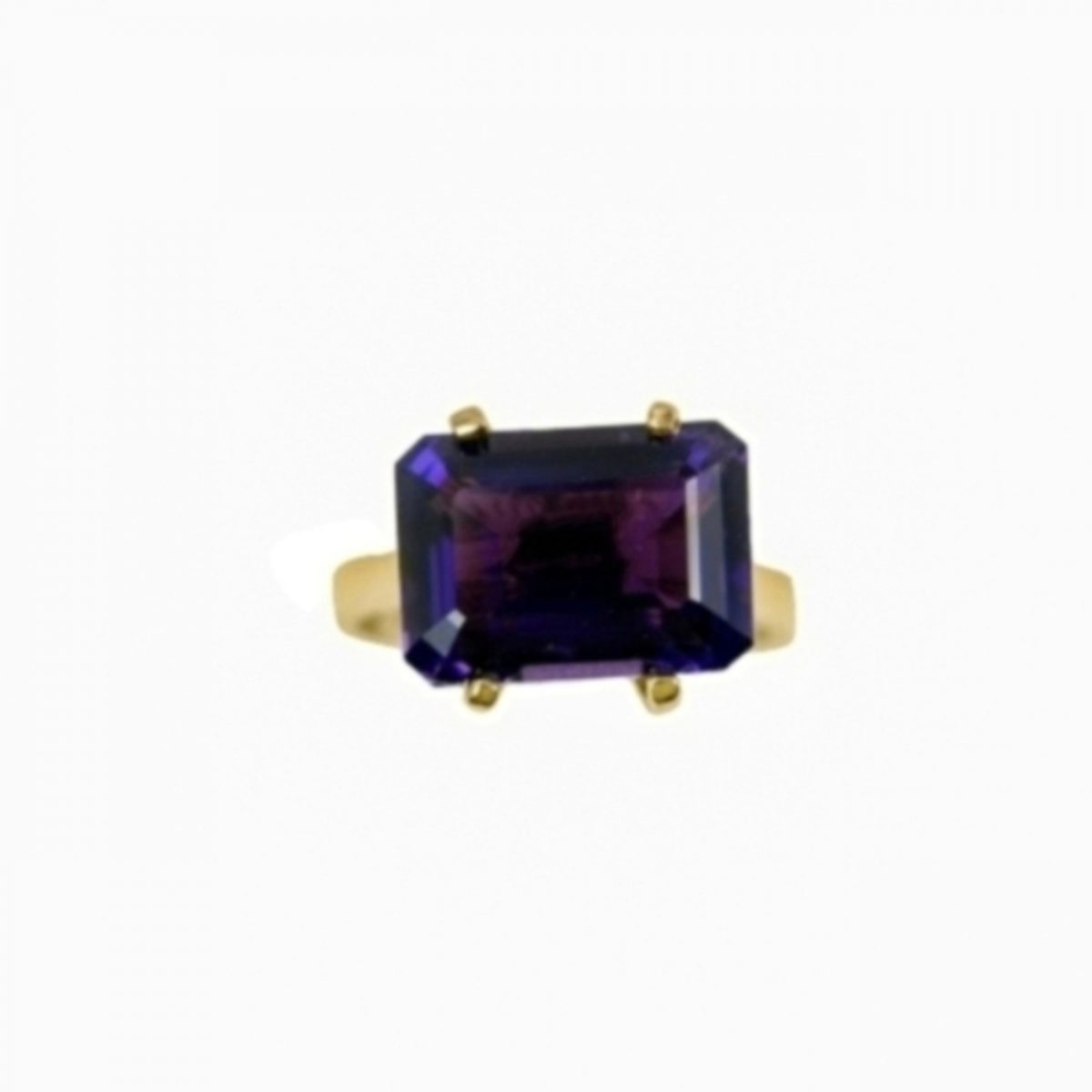 14K Yellow Gold Amathist - Image 3