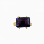 14K Yellow Gold Amathist - Image 3
