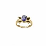 14K Yellow Gold Amathist - Image 2