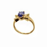 14K Yellow Gold Amathist - Image 3