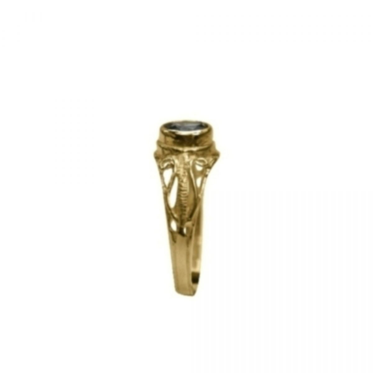14K Yellow Gold Amathist - Image 4