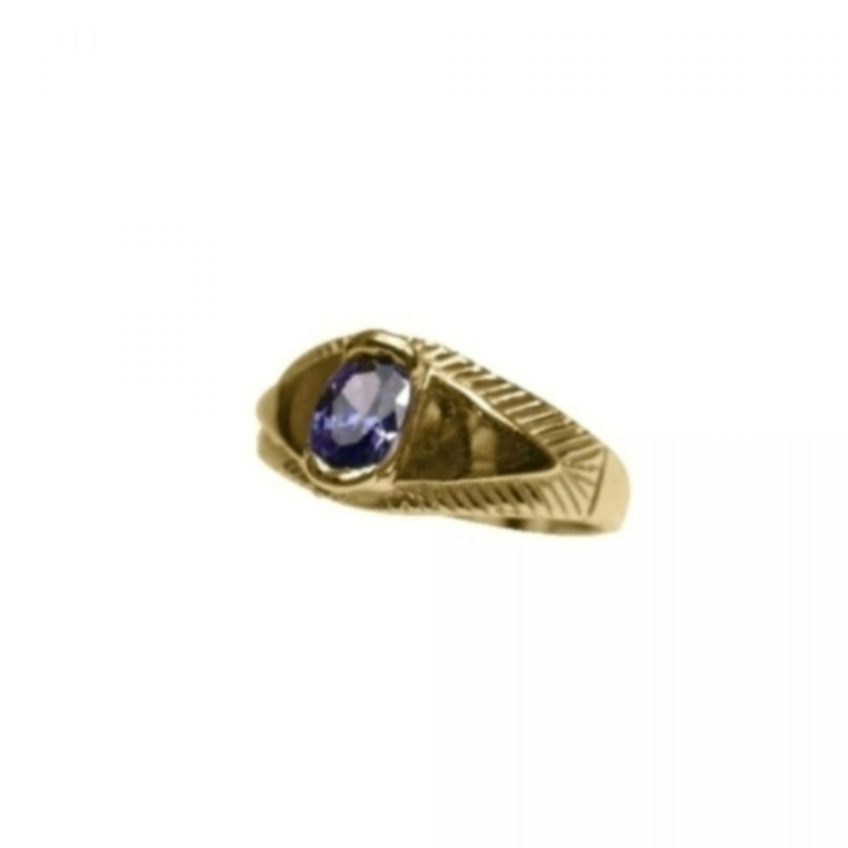 14K Yellow Gold Amathist - Image 2
