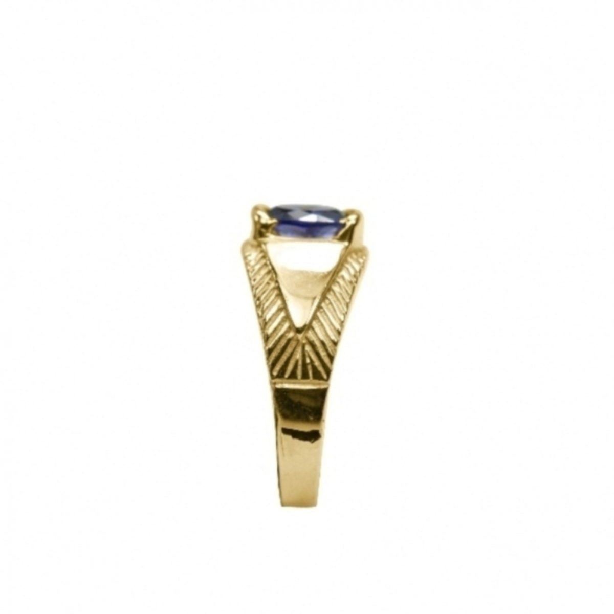14K Yellow Gold Amathist - Image 4