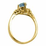 14K-18K Yellow Gold & Diamond- Aquamarine - Görsel 4