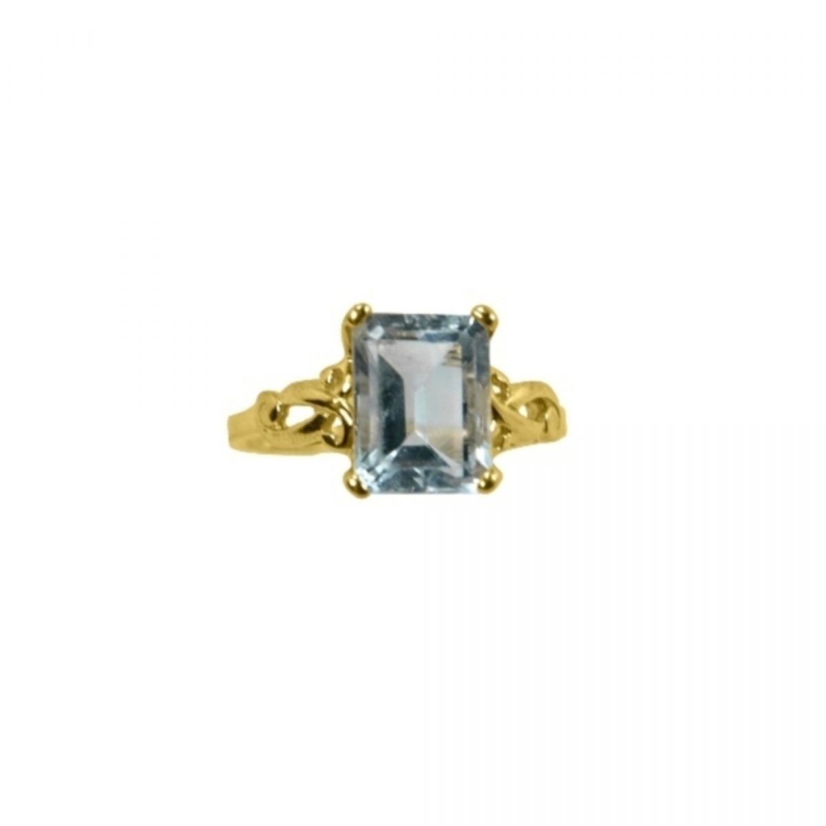 14K-18K Yellow Gold & Diamond- Aquamarine - Image 1