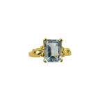 14K-18K Yellow Gold & Diamond- Aquamarine