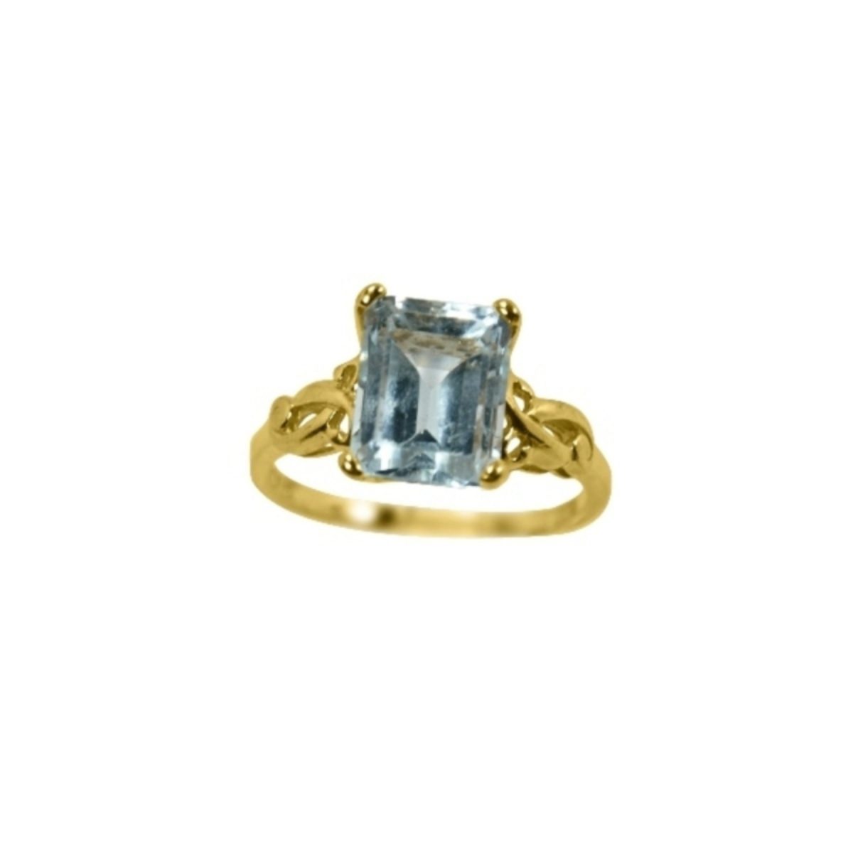 14K-18K Yellow Gold & Diamond- Aquamarine - Image 3