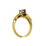 14K-18K Yellow Gold & Diamond- Aquamarine - immagine 5