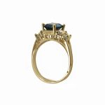 14K-18K Yellow Gold & Diamond- Aquamarine - immagine 4
