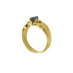 14K-18K Yellow Gold & Diamond- Aquamarine - Görsel 4
