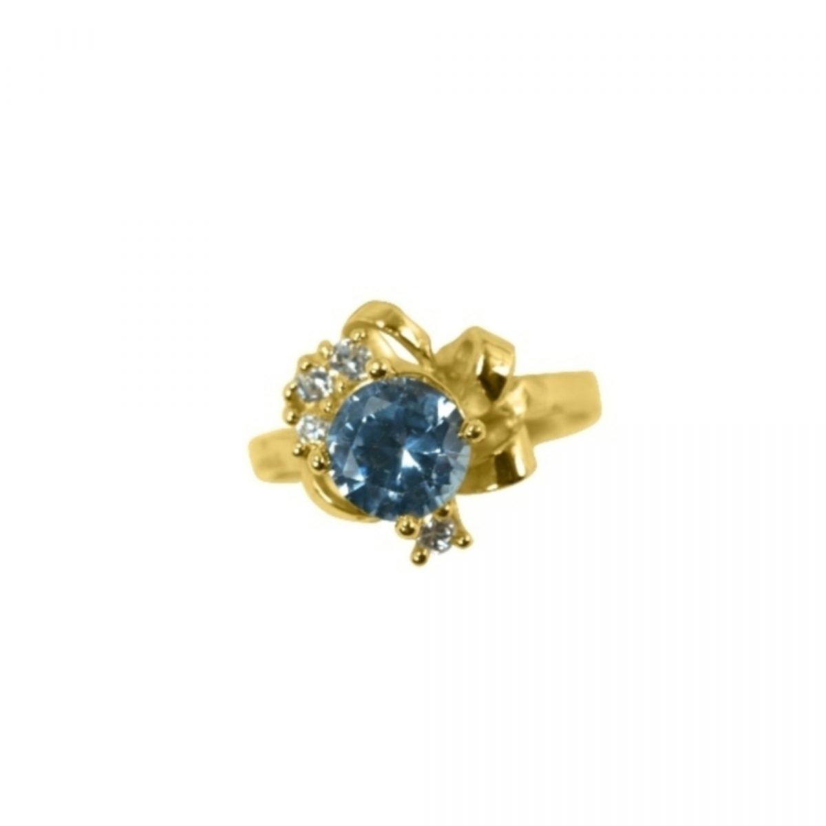 14K-18K Yellow Gold & Diamond- Aquamarine - immagine 5
