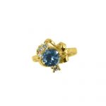 14K-18K Yellow Gold & Diamond- Aquamarine - immagine 5