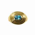 14K-18K Yellow Gold & Diamond- Aquamarine - Imagen 2