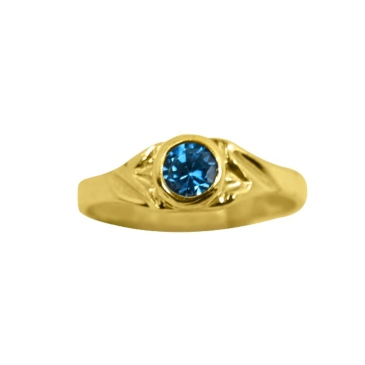 14K-18K Yellow Gold & Aquamarine – Bild 2