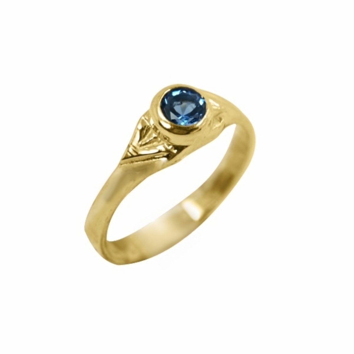 14K-18K Yellow Gold & Aquamarine – Bild 3