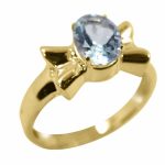 14K-18K Yellow Gold & Aquamarine – Bild 2