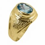 14K-18K Yellow Gold & Aquamarine - Görsel 2