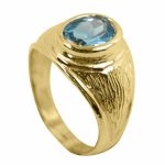 14K-18K Yellow Gold & Aquamarine - Görsel 4