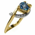 14K-18K Yellow Gold & Diamond- Aquamarine
