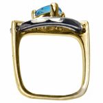 14K-18K Yellow Gold & Diamond- Aquamarine - Imagen 2
