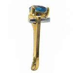 14K-18K Yellow Gold & Diamond- Aquamarine - Imagen 3