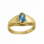 14K-18K Yellow Gold & Aquamarine – Image 2